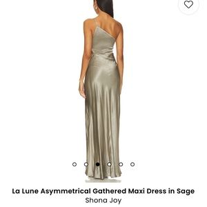Shona Joy La Lune Asymmetrical Gathered Maxi Dress - Sage